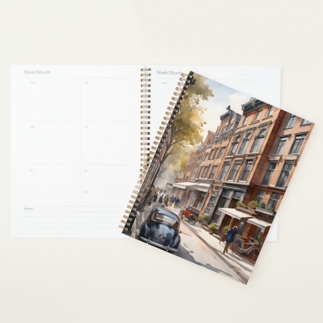 Amsterdam Aquarellmalerei Planer (Anzeige)
