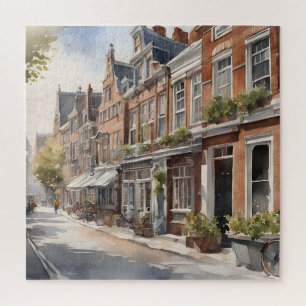Amsterdam Aquarellmalerei Puzzle