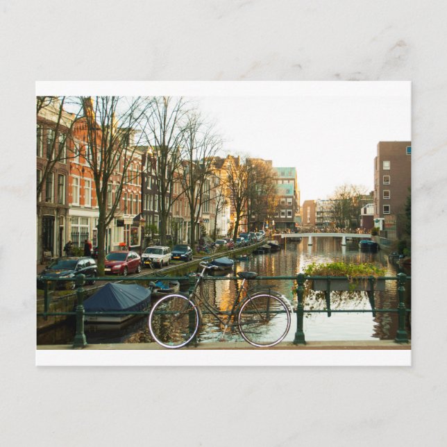 Amsterdam Bicicle Postkarte (Vorderseite)