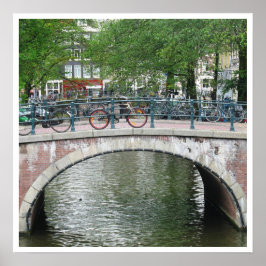 Amsterdam Bicycle Bridge Poster