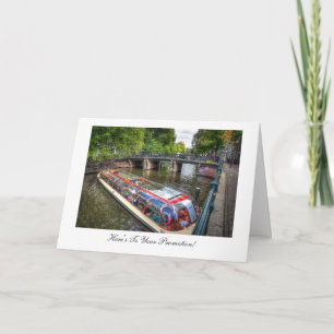 Amsterdam Canal, Glückwunsch zu Ihrer Werbeaktion Karte