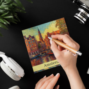 Amsterdam Canal House van Gogh Stil, anpassbar