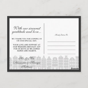 Amsterdam Canal Houses Vielen Dank Fotos Collage Postkarte