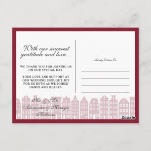 Amsterdam Canal Houses Vielen Dank Fotos Collage Postkarte