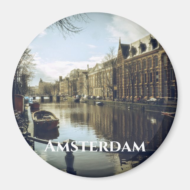 Amsterdam Canal Magnet (Vorne)