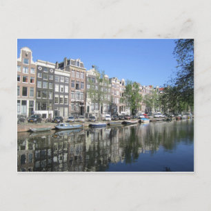 Amsterdam Canal Postcard Postkarte