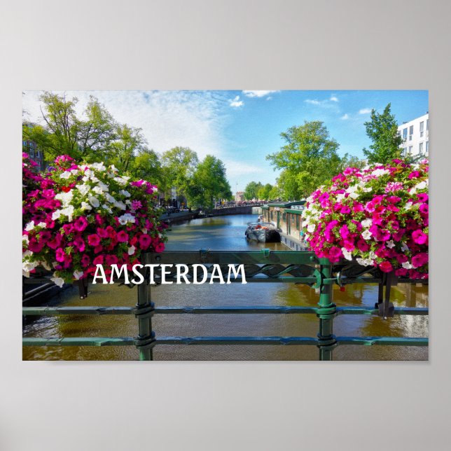 Amsterdam Canal Poster (Vorne)