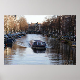 Amsterdam Canal Poster