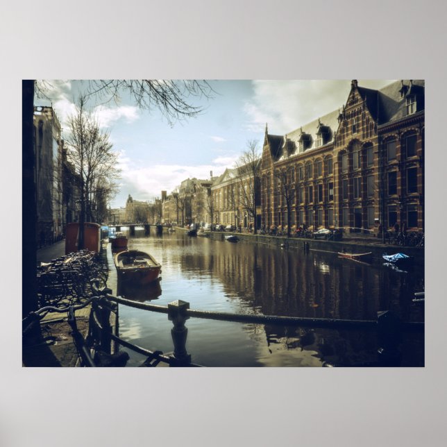 Amsterdam Canal Poster (Vorne)