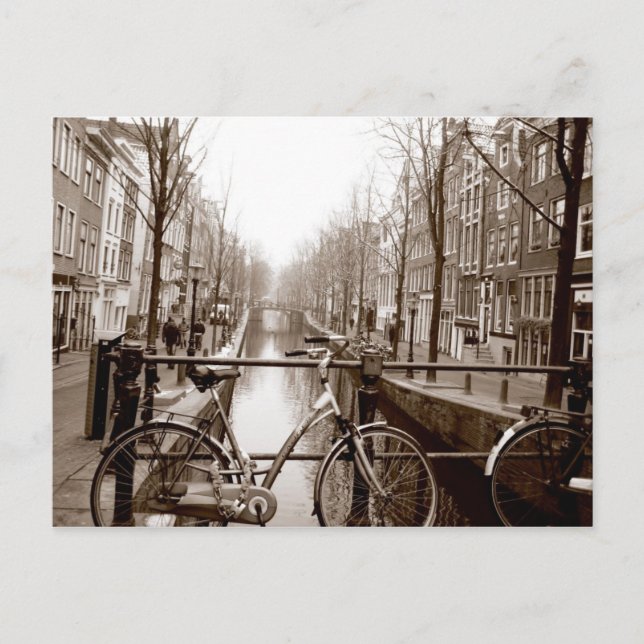 Amsterdam Canal Postkarte (Vorderseite)