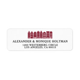 Amsterdam Canal Row House Niederländische Rote Rüc