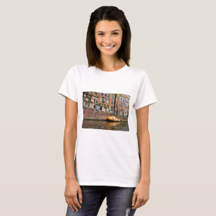 Amsterdam Canal, Wooden Shoe Boat T-Shirt
