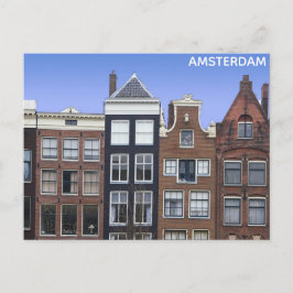 Amsterdam Canal Zuhause Dutch Travel Postkarte