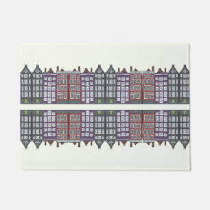 Amsterdam City Art Architecture Illustration Fußmatte