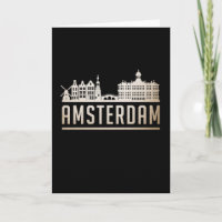 Amsterdam City Cityscape Skyline Funny Gift Idee