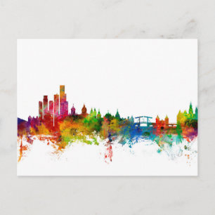 Amsterdam die niederländischen Skyline Postkarte
