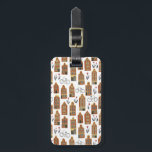 Amsterdam Dutch Houses Tulips Bikes Pattern White Gepäckanhänger<br><div class="desc">Dekorieren Sie Ihre Küche mit diesem phantastischen Taschenanhänger. Ein tolles Geschenk für einen Reisenden! Sie können ihn anpassen und Text auf der Rückseite hinzufügen, oder das Monogramm auf der Vorderseite. Schauen Sie sich unbedingt alle Farboptionen an. Karo in meinem Shop für viel mehr Farben und Muster, dazu passende Sachen wie...</div>