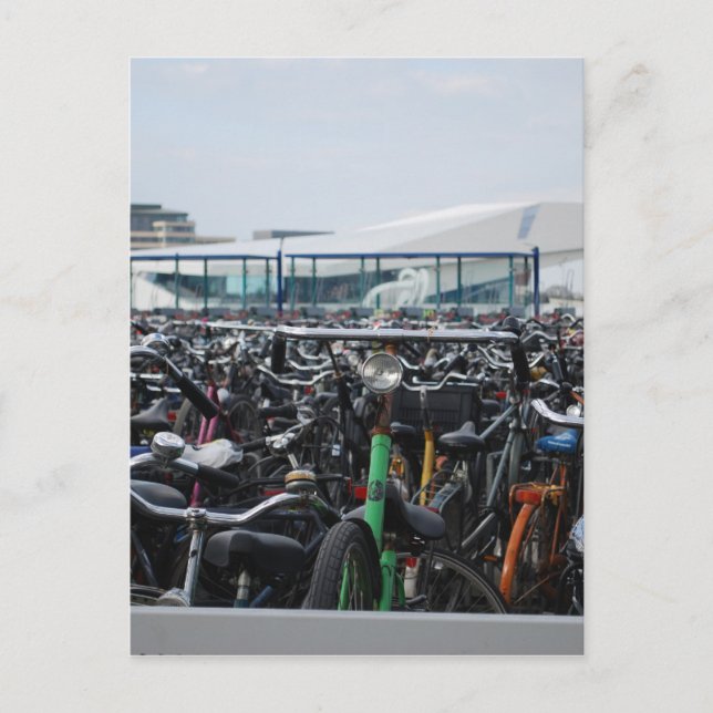 Amsterdam - Fahrräder Postkarte (Vorderseite)