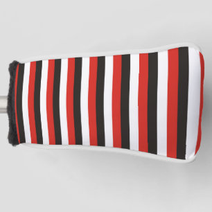 Amsterdam-Flagge Streifen Muster rot weiß schwarz Golf Headcover