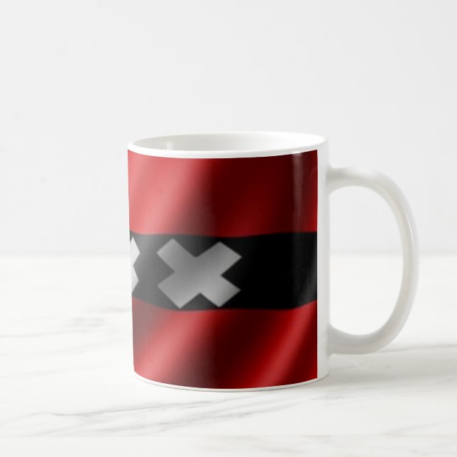 Amsterdam-Flagge Tasse (Rechts)