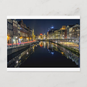 Amsterdam Floating Blumen Market Postcard Postkarte