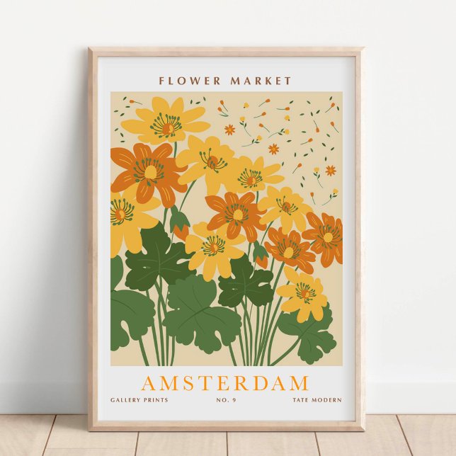Amsterdam Flower Market Botanical Poster (Von Creator hochgeladen)