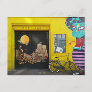 Amsterdam Graffiti Street Art Nr. 4 - Schlange Postkarte