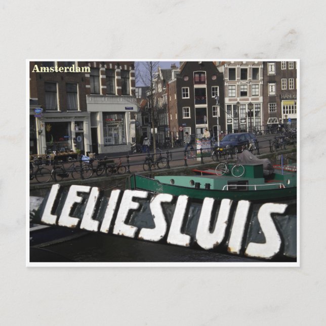 Amsterdam greetingcard postkarte (Vorderseite)