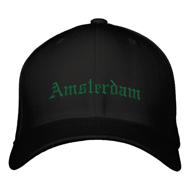 Amsterdam hat bestickte kappe (Vorderseite)