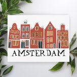 Amsterdam Holland Canal Houses Travel Colorful Postkarte<br><div class="desc">Senden Sie eine Nachricht mit dieser süßen whimsical Amsterdam Häuser Muster Art Postcard.Sie können sie anpassen und ändern oder Text hinzufügen. Fügen Sie auf der Rückseite Ihren eigenen Text hinzu. Karo in meinem Shop für viel mehr Farben und Muster! Und mehr passende Artikel wie Tasche, Aufkleber, Magnete, Hüte und T-Shirts....</div>