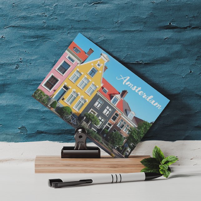 Amsterdam Holland Houses Travel Europe Postkarte (Von Creator hochgeladen)