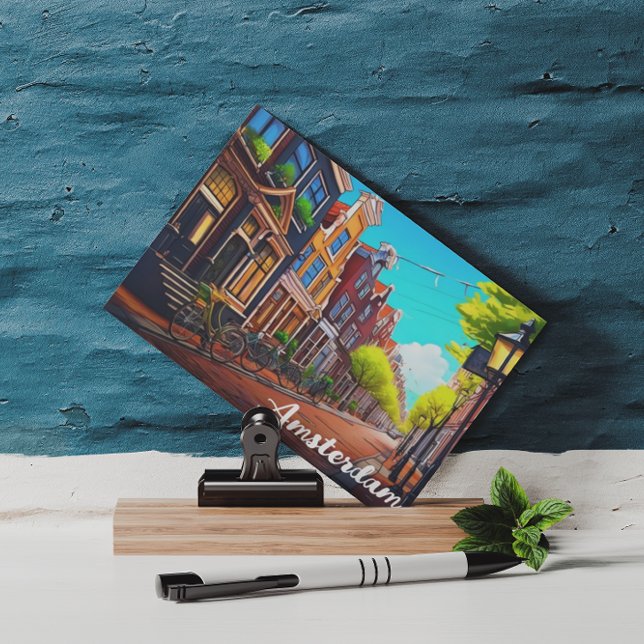 Amsterdam Holland Houses Travel Europe Postkarte (Von Creator hochgeladen)