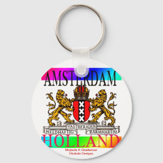 AMSTERDAM HOLLAND KEYCHAIN@MOJISOLA A GBADAMOSI OK SCHLÜSSELANHÄNGER
