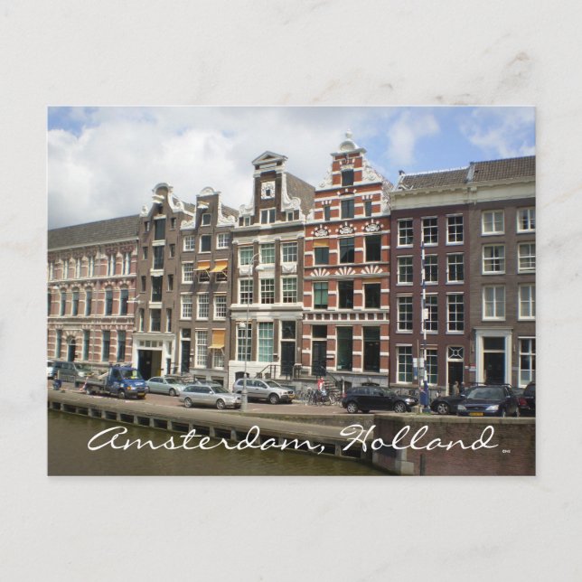Amsterdam, Holland Postkarte (Vorderseite)