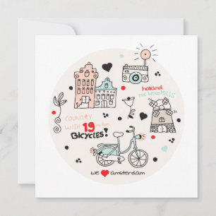 Amsterdam Holland Reise-Postkarte