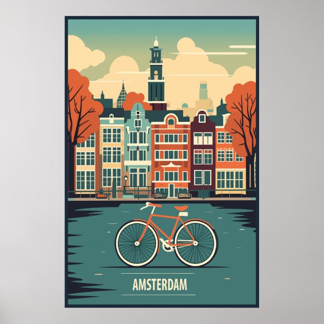 Amsterdam, Holland, Reisen Poster (Vorne)