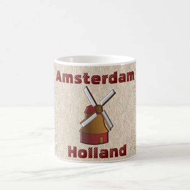 Amsterdam Holland - Souvenirkaffee Tasse (Mittel)