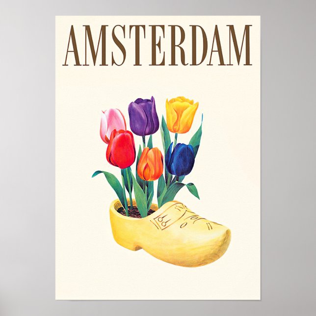 Amsterdam Holland Vintage Reise Poster (Vorne)