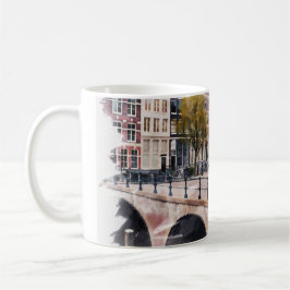 Amsterdam Holland Watercolor World Travel Art Kaffeetasse