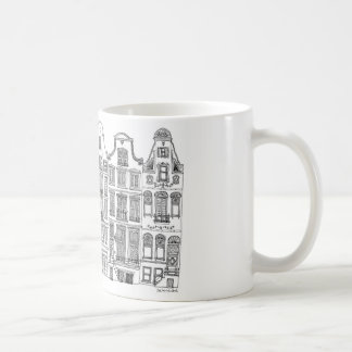Amsterdam houses on a mug. kaffeetasse
