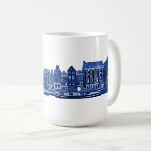 Amsterdam im blauen Delsoftware-Stil Kaffeetasse