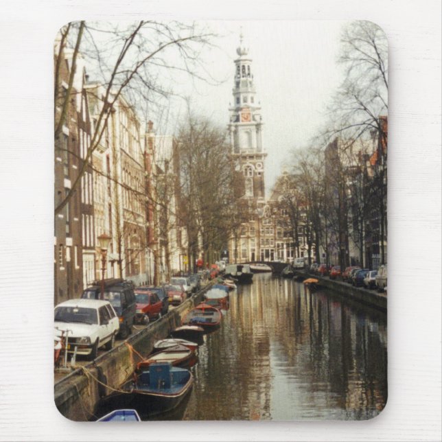 Amsterdam-Kanal Mousepad (Vorne)