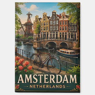 🧲 Amsterdam-Kanal-Urlaubserinnerung Niederlande � Magnet