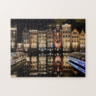 Amsterdam-Kanalhäuser-Jigsaw-Puzzle Puzzle
