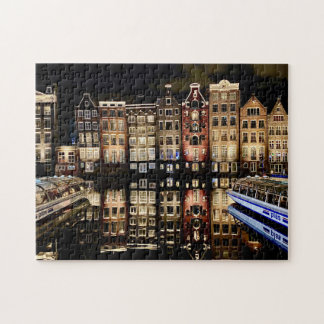 Amsterdam-Kanalhäuser-Jigsaw-Puzzle Puzzle