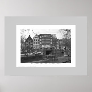 Amsterdam - Kanalhäuser Prinsengracht Poster