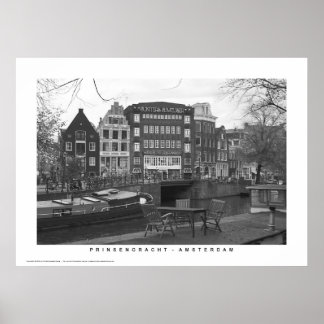 Amsterdam - Kanalhäuser Prinsengracht Poster