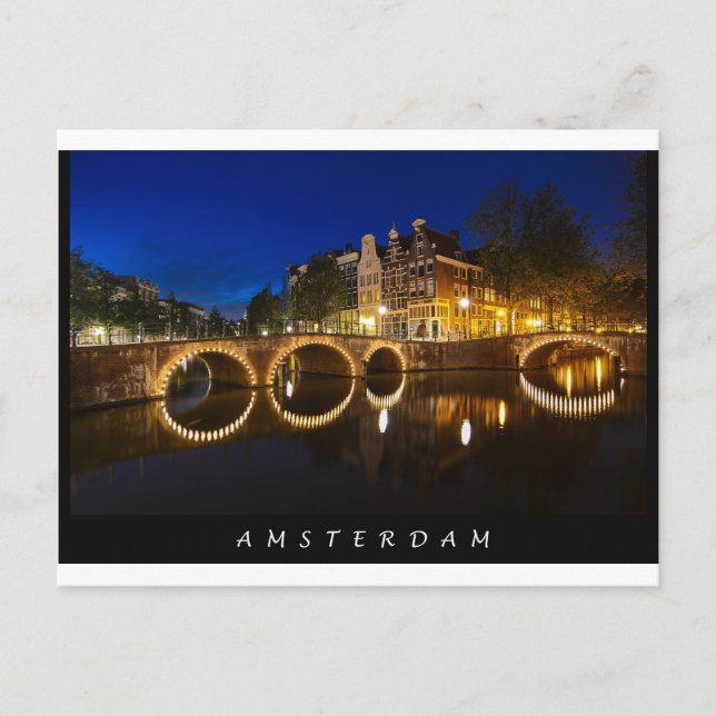 Amsterdam Keizersgracht, Postcard Postkarte (Vorderseite)