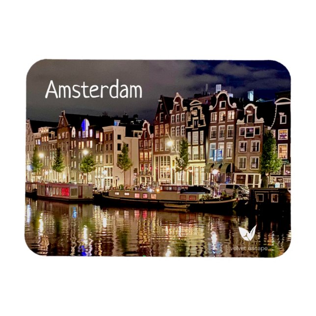 Amsterdam Kühlschrankmagnet von Velvet Escape Magnet (Horizontal)