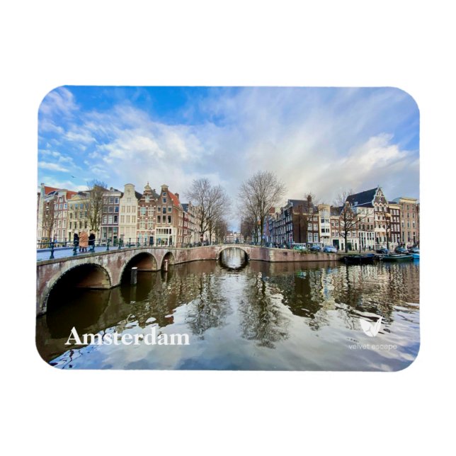 Amsterdam Kühlschrankmagnet von Velvet Escape Magnet (Horizontal)